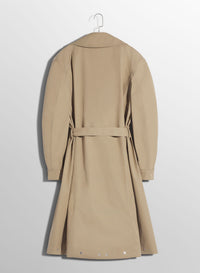 BEIGE BELTED TRENCHCOAT