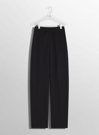 OFF-WHITE PIERCED LOOSE TAILORED TROUSERS