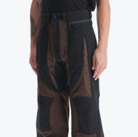 BLACK TECHNICAL FABRIC CARGO PANTS