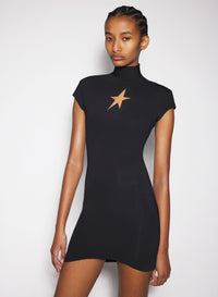 BLACK STAR MINI DRESS
