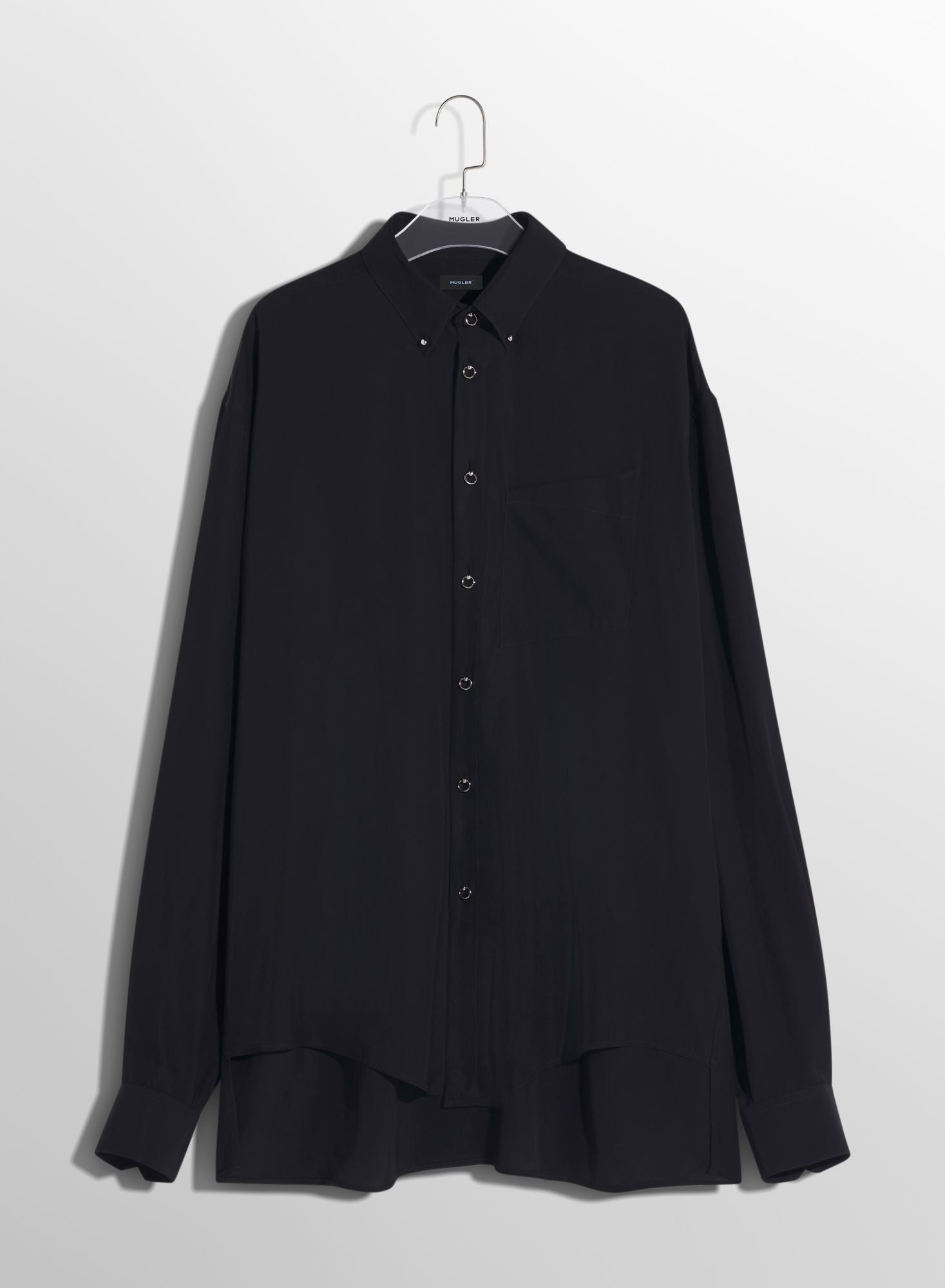BLACK FLUID PIERCING SHIRT