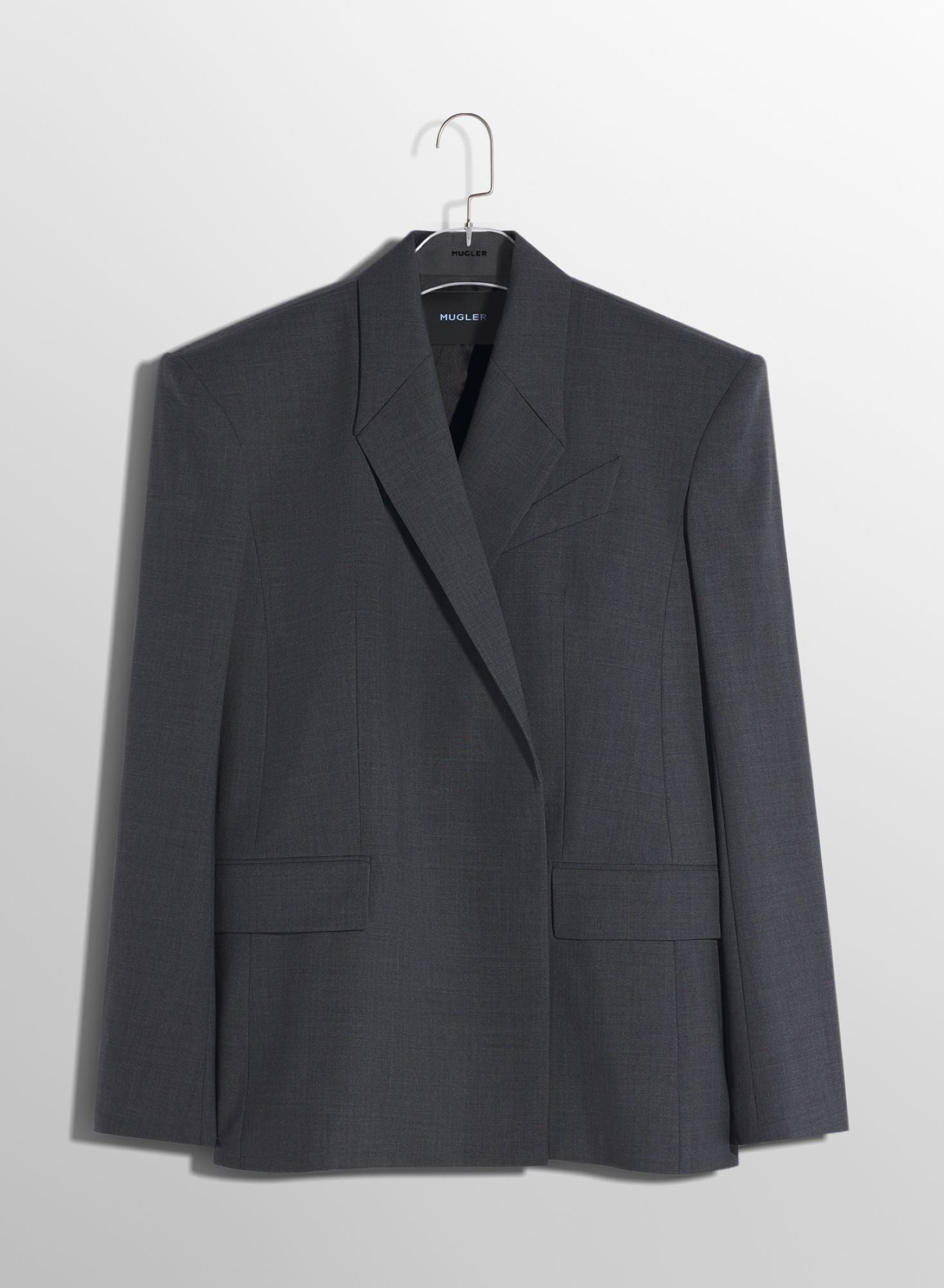 GREY OVERSIZED TAILORED JACKET
