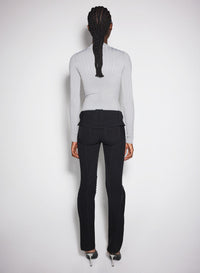 WHITE FITTED KNIT TOP