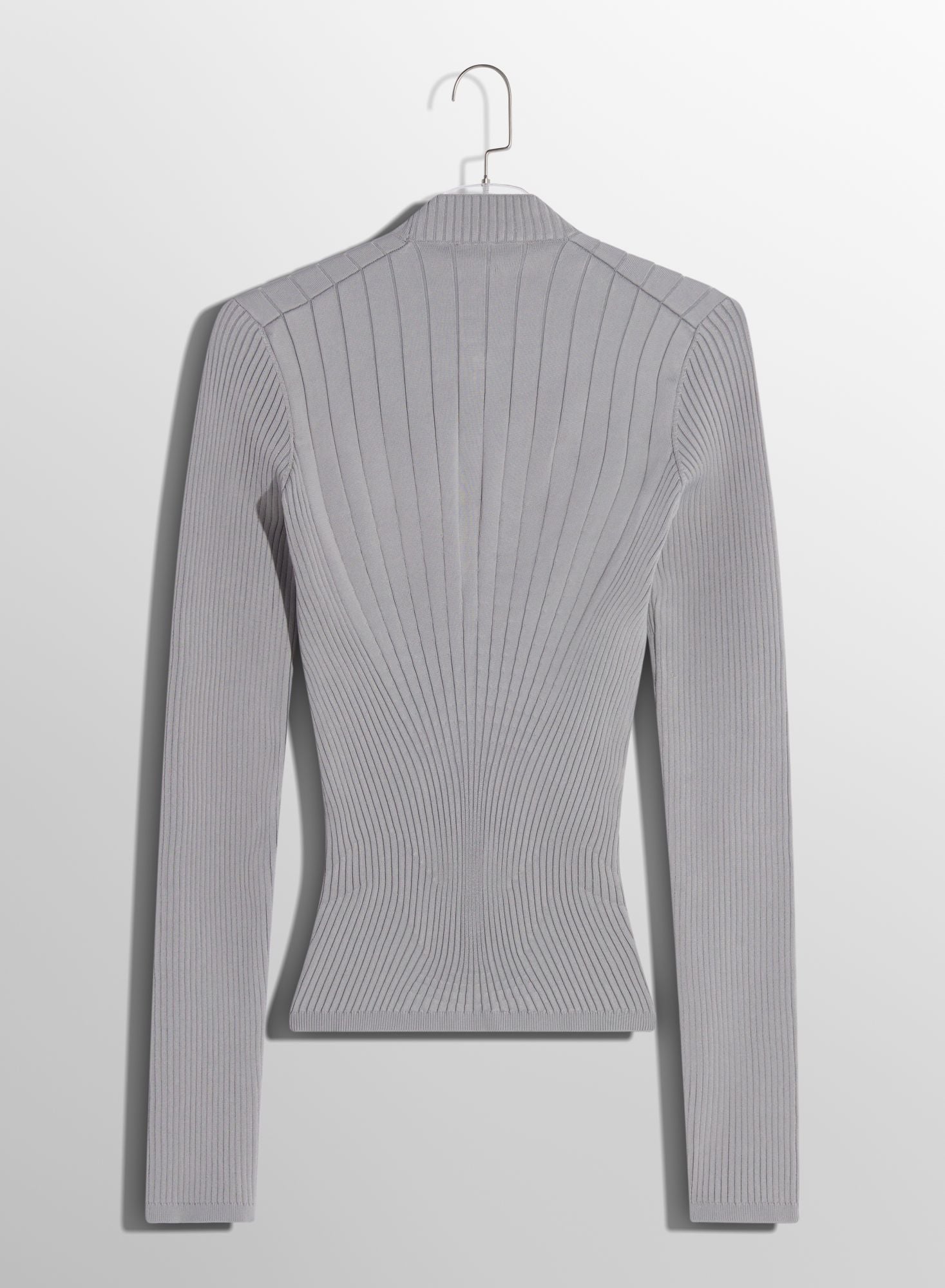 BLACK FITTED KNIT TOP