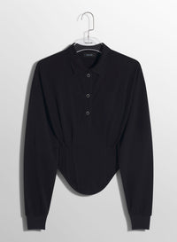 OFF-WHITE CORSETED POLO