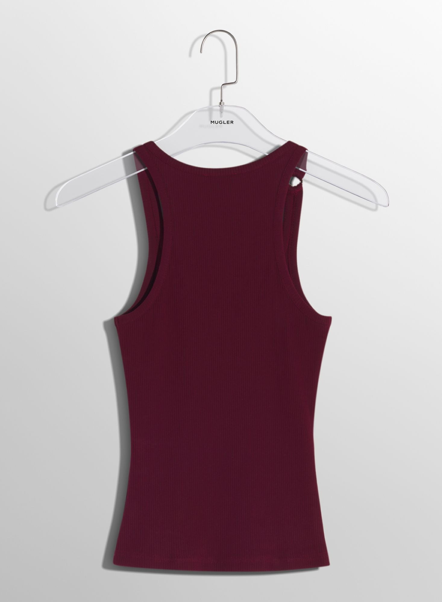 WHITE PIERCED TANK TOP