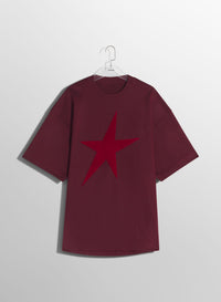 BLACK STAR VELVET T-SHIRT