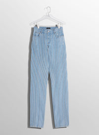 BLUE SPIRAL BAGGY JEANS