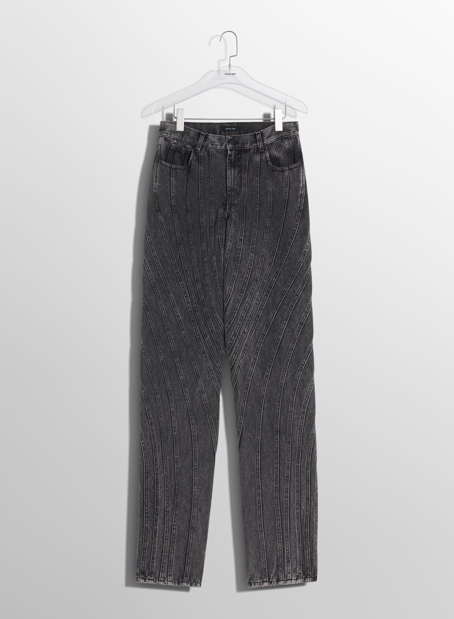 BLUE SPIRAL BAGGY JEANS