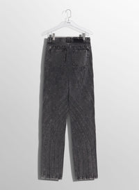 BLUE SPIRAL BAGGY JEANS