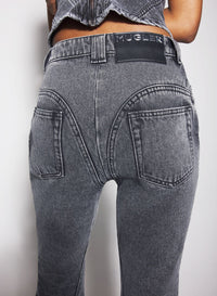 BLUE FLARED JEANS