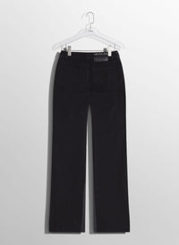BLUE BI-COLOR STRAIGHT LEG JEANS