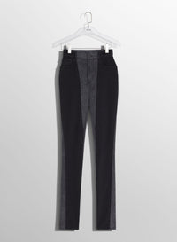 BLUE BI-COLOR SKINNY JEANS