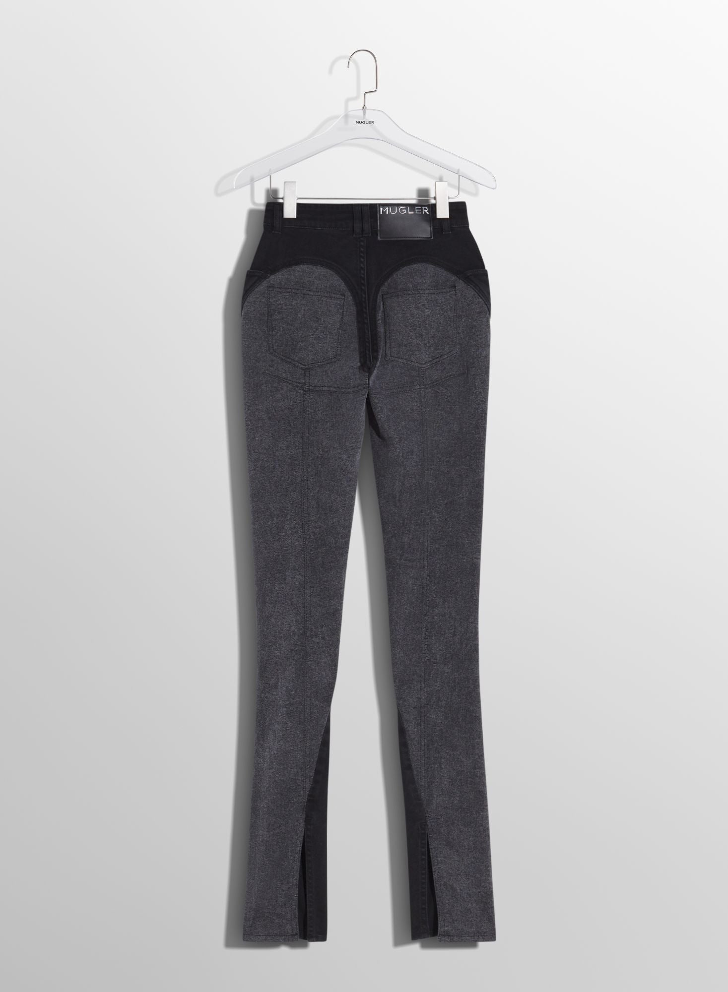 BLUE BI-COLOR SKINNY JEANS