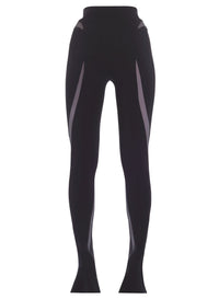 BLACK SPIRAL TULLE TROUSERS