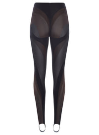 MULTI LAYERED BLACK LEGGINGS
