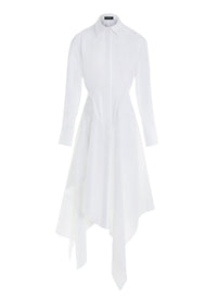 WHITE POPLIN DRESS