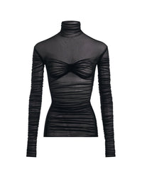 DRAPED MESH TOP