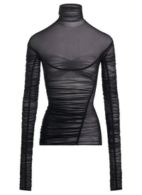 DRAPED MESH TOP