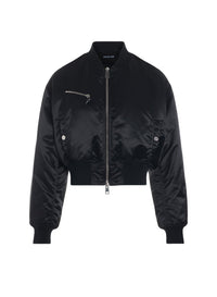CROPPED NYLON BOMBERS