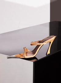 BLACK SUEDE FANG 95 SANDALS