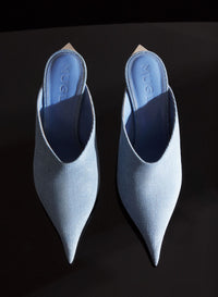 DENIM FANG 95 MULES