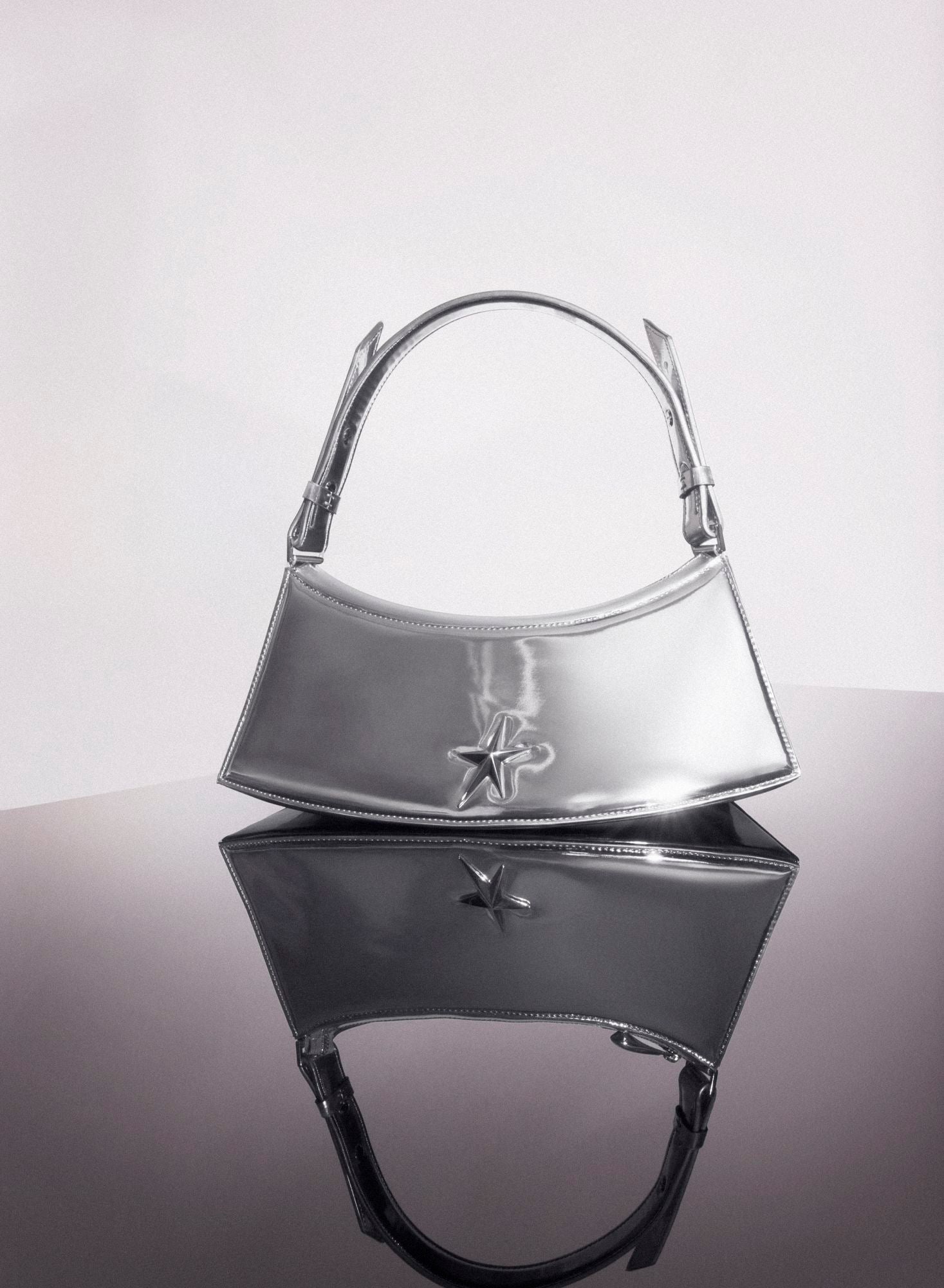 METALLIC SILVER ZENITH BAG