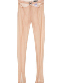 BLACK SHEER M CUT-OUT PANTS