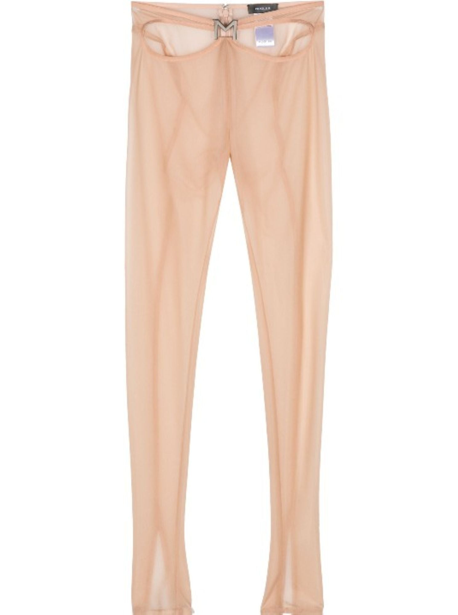 BLACK SHEER M CUT-OUT PANTS
