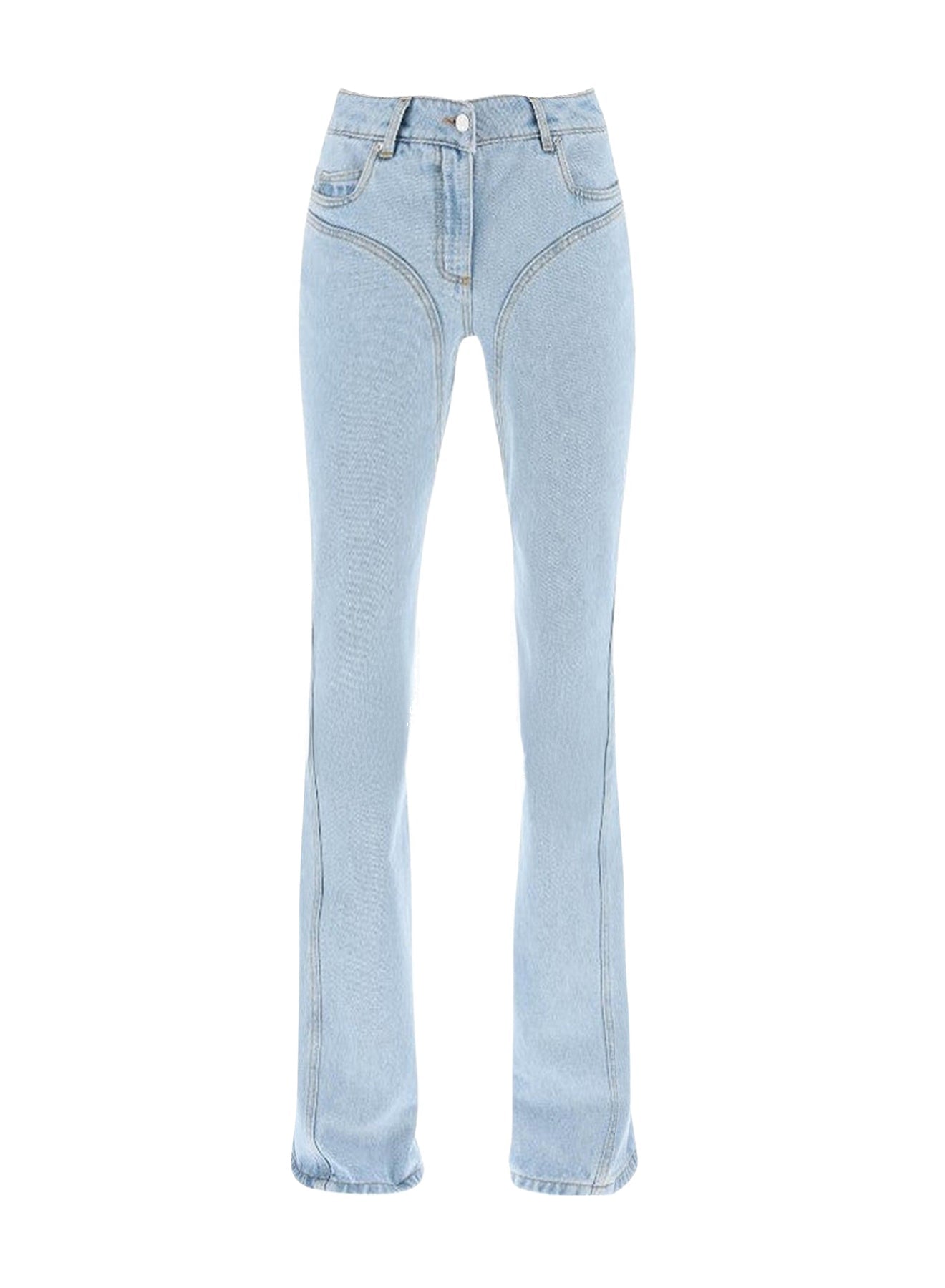 WHITE FLARED JEANS