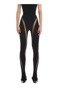 BLACK SPIRAL TULLE TROUSERS