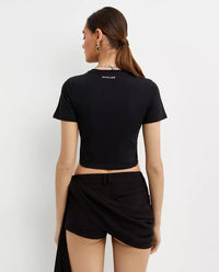 PINK ANEMONE CROPPED T-SHIRT