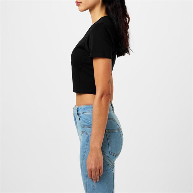 PINK ANEMONE CROPPED T-SHIRT