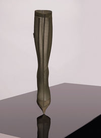 TAN BONED MESH FANG 95 BOOTS