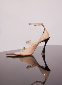 STRAPPY NUDE LEATHER CLASSIC 95 SANDALS