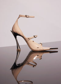 STRAPPY NUDE LEATHER CLASSIC 95 SANDALS