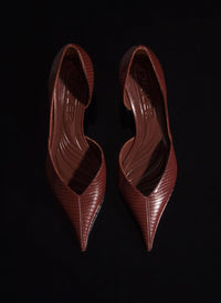 CEMENT PINK LEATHER FANG 55 PUMP