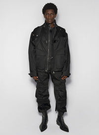 BLACK CARGO JACKET
