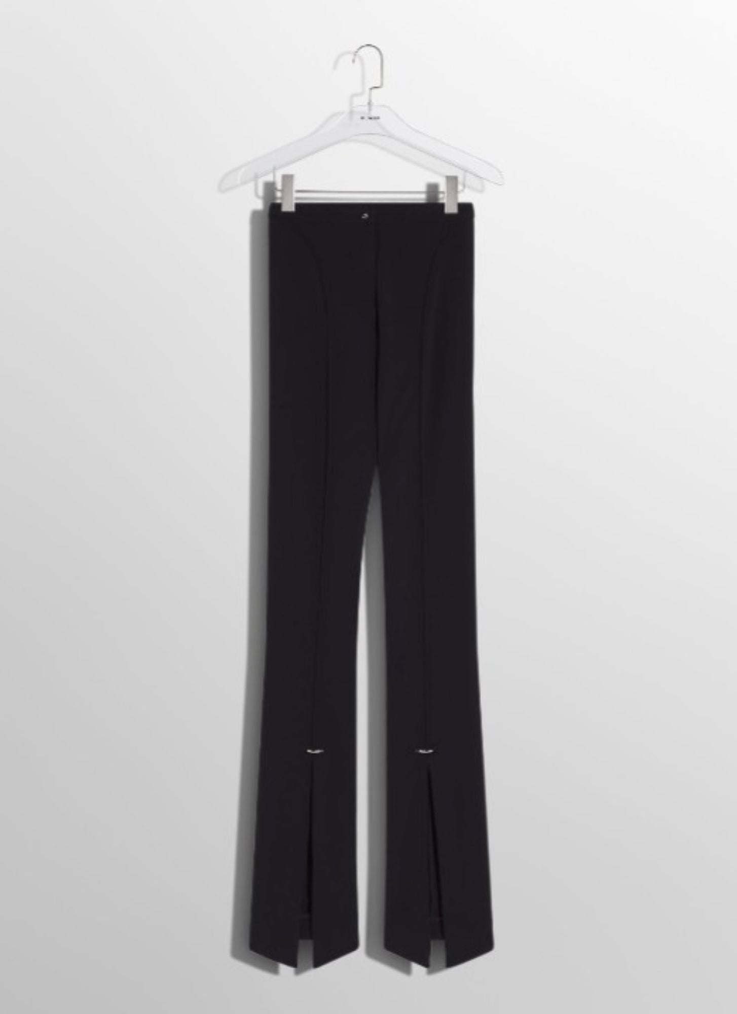WHITE PIERCED PANTS