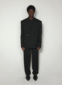 BLACK OVERSIZED TAILORING JACKET