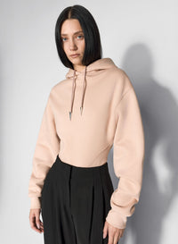 BLACK FLEECE HOODIE BODYSUIT