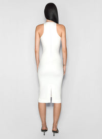 WHITE STAR SLEEVELESS DRESS