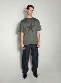 BLACK VELVET STAR T-SHIRT
