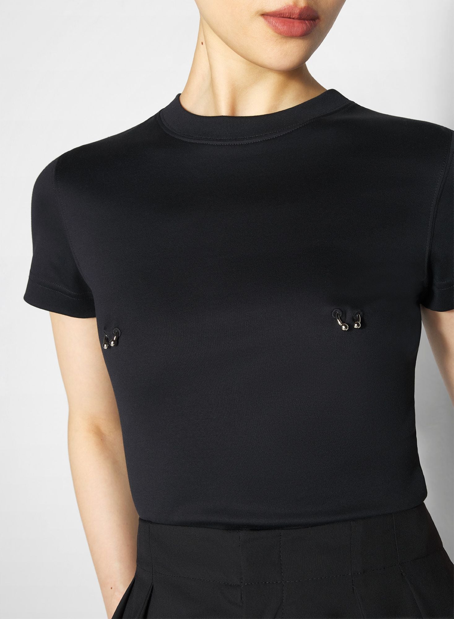 OFF-WHITE PIERCED BABY T-SHIRT
