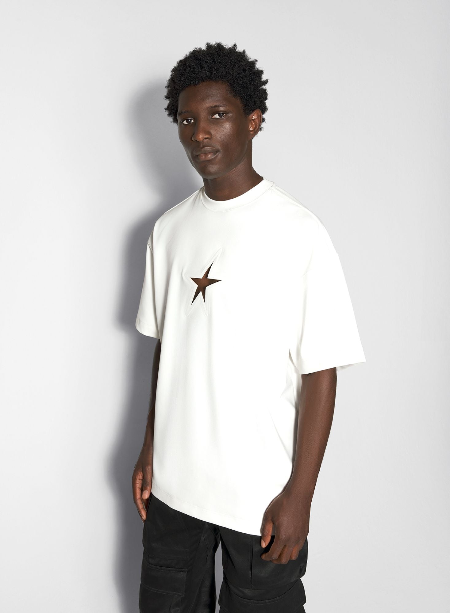 WHITE STAR OVERSIZED T-SHIRT
