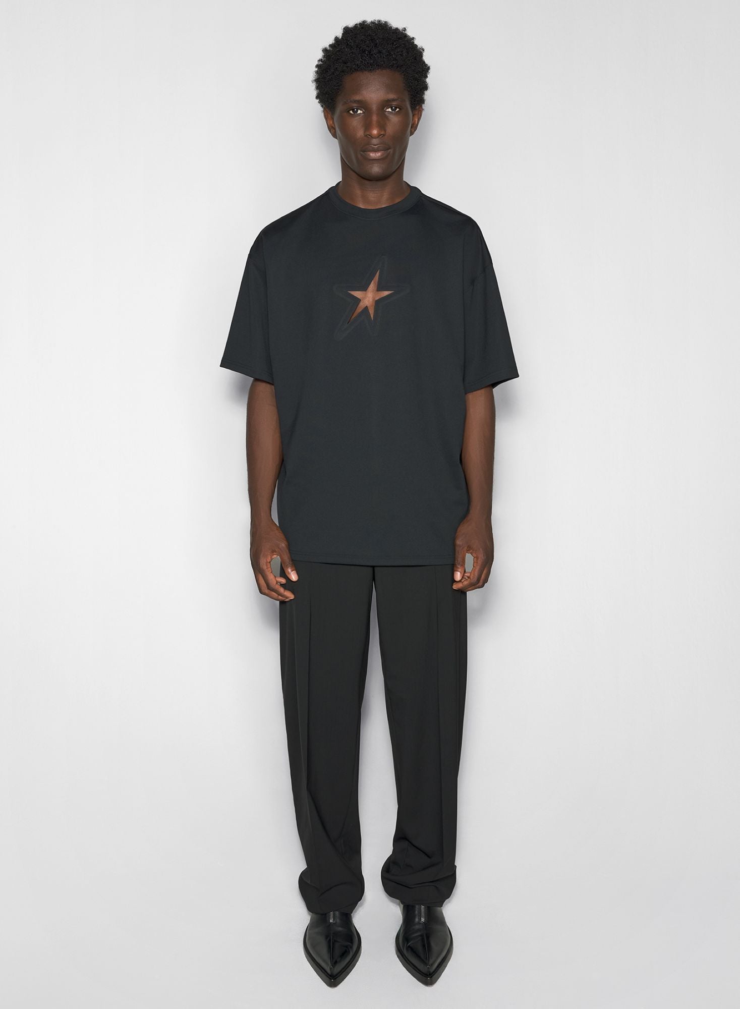 WHITE STAR OVERSIZED T-SHIRT