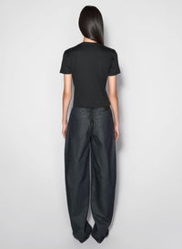 BLACK MUGLER SIGNATURE LOGO T-SHIRT