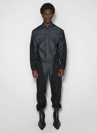 RAW BLUE BI-COLOR DENIM JACKET