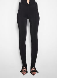 BLACK TAILORED TROUSERS