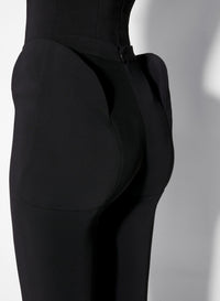 BLACK TAILORED TROUSERS